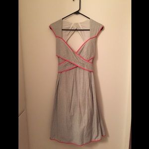Jessica Simpson MIdi Grey Striped Summer Dress